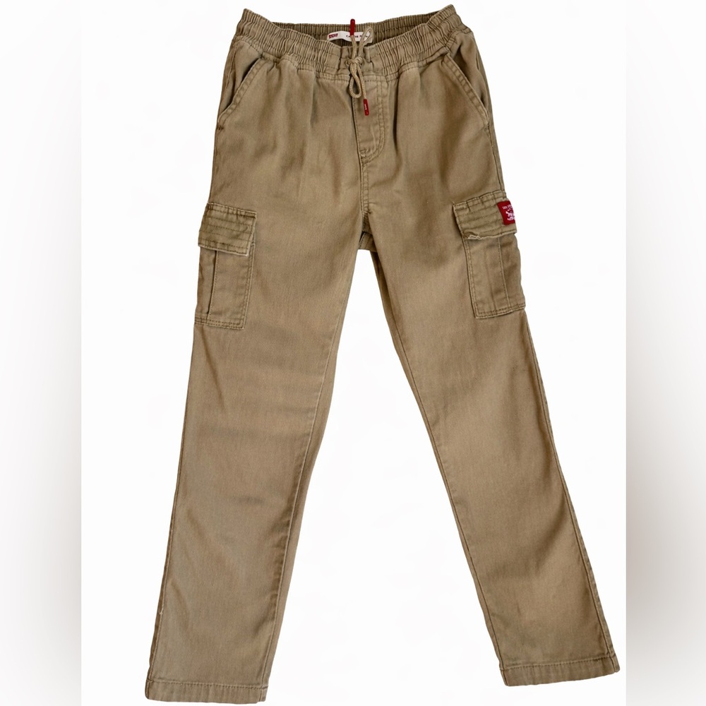 Levi’s Boys Cargo Pants – Size 10 – Khaki Elastic Waist